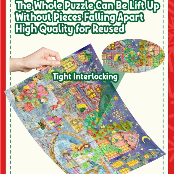NEW Advent Calendar 2023 Christmas Scene Jigsaw Puzzles - Picture 9 of 10